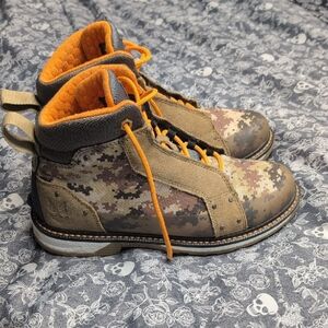 Wolverine Men's Camouflage Boots with Orange Accents